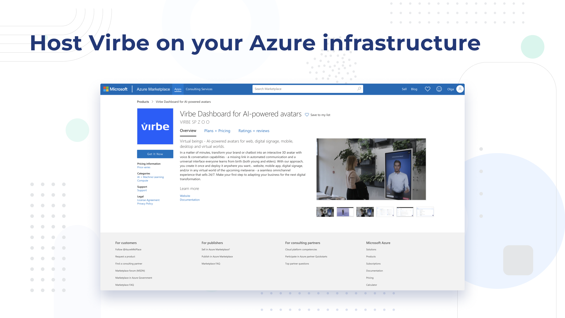 How to host Virbe on your Azure infrastructure