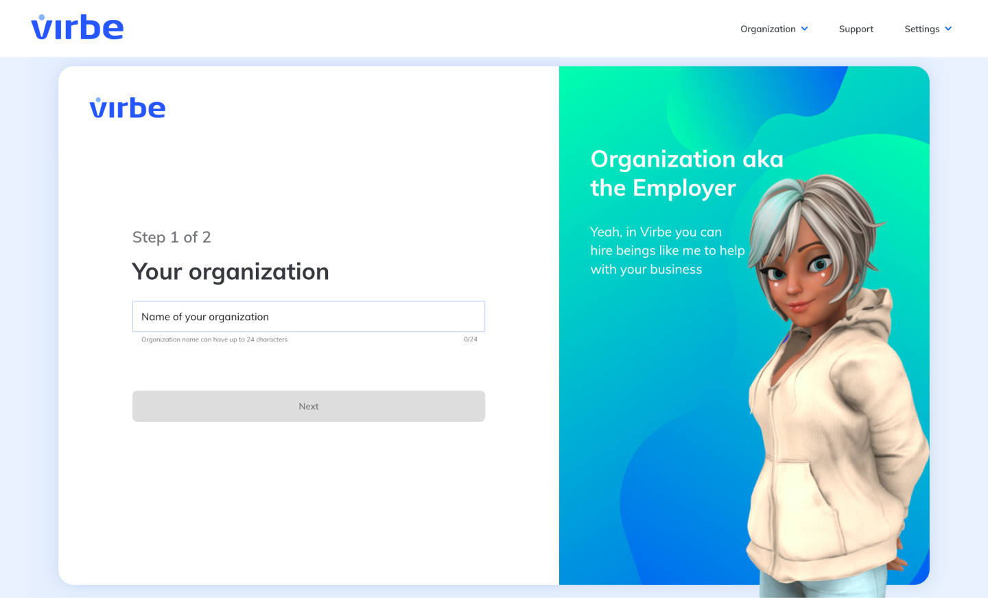 Name your organization