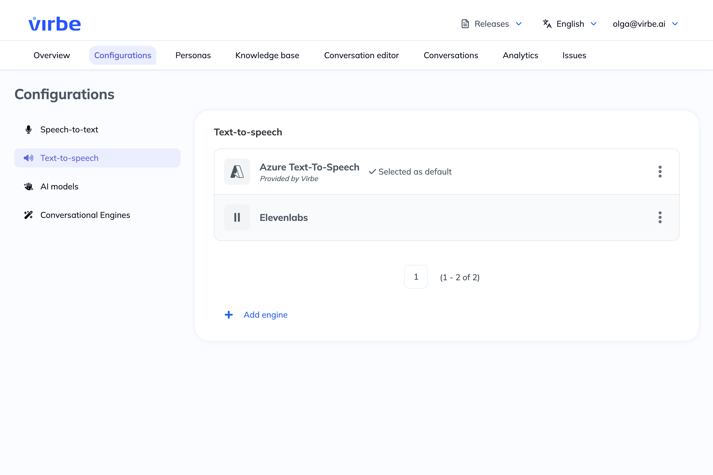 Text-to-Speech engine list